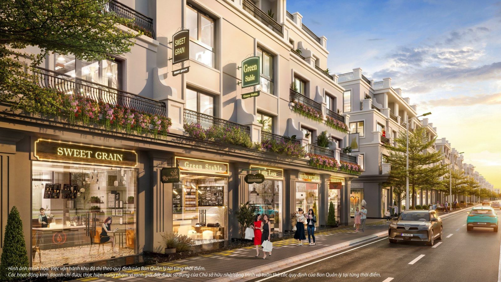 Thiết kế Shophouse The InterCentral Hateco Đông Anh